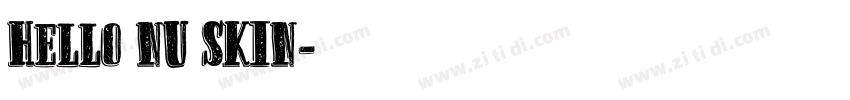 Hello NU SKIN字体转换